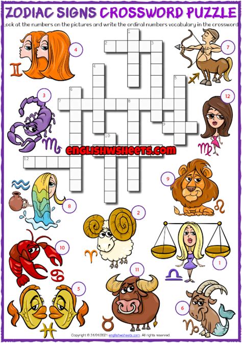 zodiac sign crossword clue